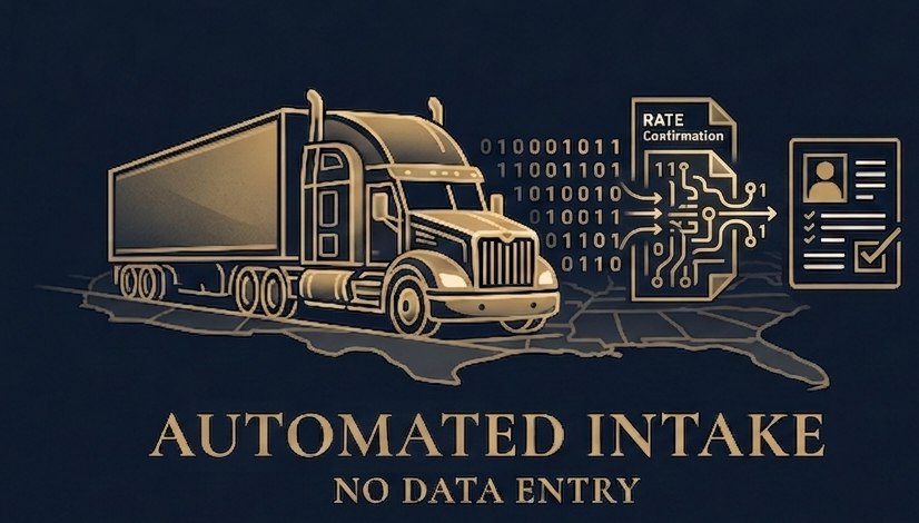 Automated intake — forward the freight paperwork you already have, no data entry